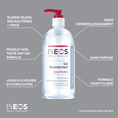 Vue 2 de Ineos Hygienics Gel Hydroalcoolique
