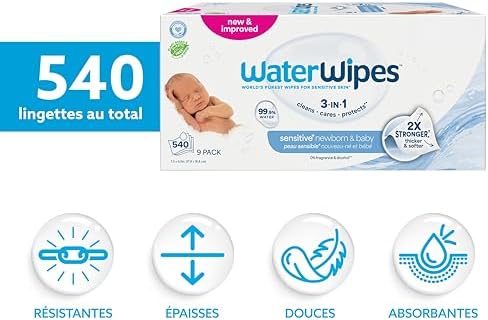 Vue 2 de Waterwipes Sensitive Newborn Baby