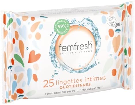 Vue 3 de Femfresh Lingettes Intimes Quotidiennes