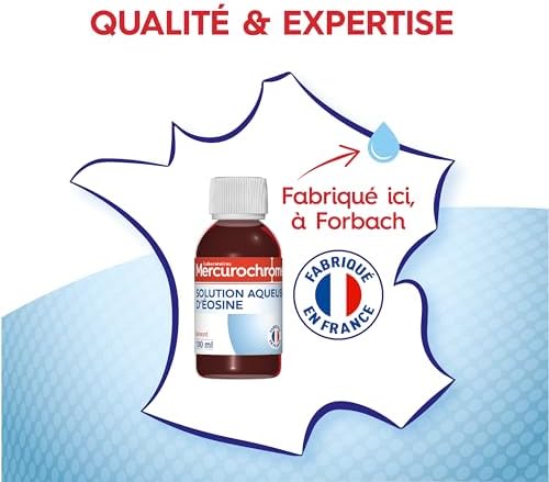 Vue 2 de Mercurochrome Solution Aqueuse Deosine