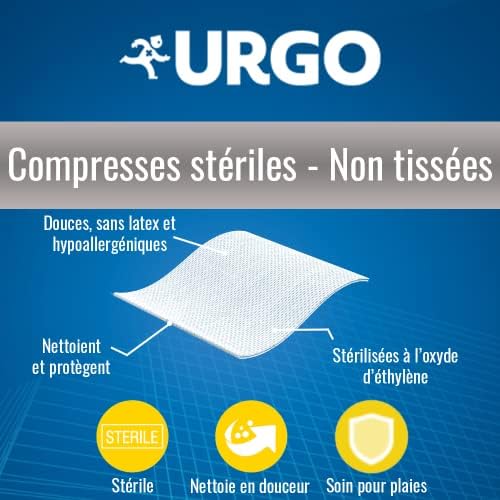 Vue 2 de Urgo Compresses Steriles Non