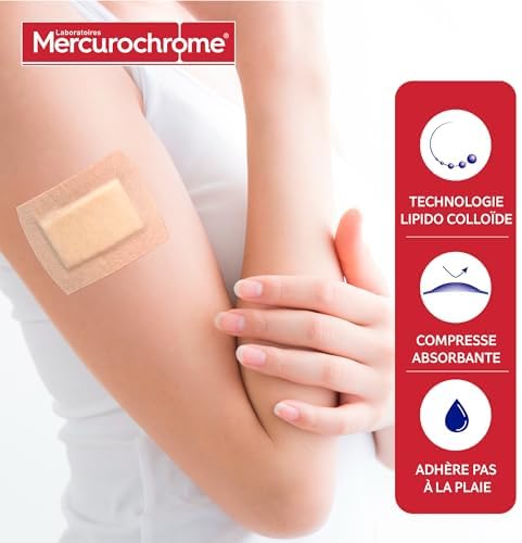 Vue 2 de Mercurochrome Pansements Cicatrisants Steriles