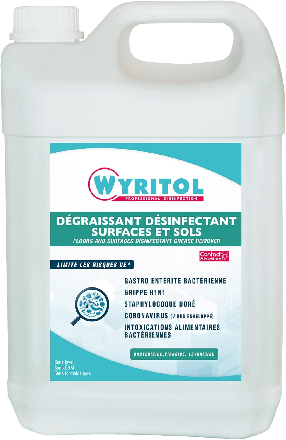 Wyritol Degraissant Desinfectant Surfaces