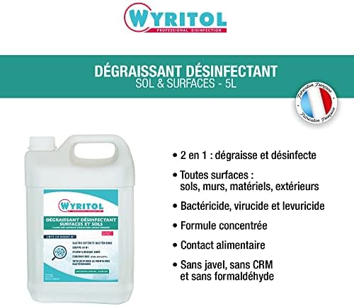 Vue 2 de Wyritol Degraissant Desinfectant Surfaces