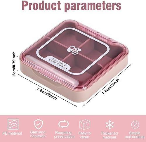 Vue 2 de Wisebom Pilulier Portable Boites