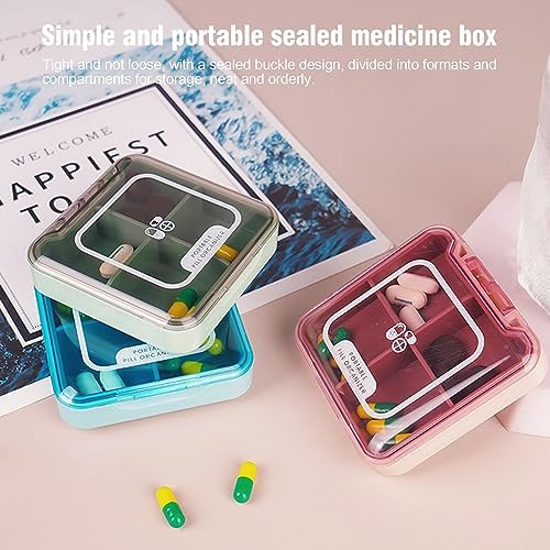 Vue 3 de Wisebom Pilulier Portable Boites