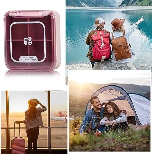 Vue 5 de Wisebom Pilulier Portable Boites