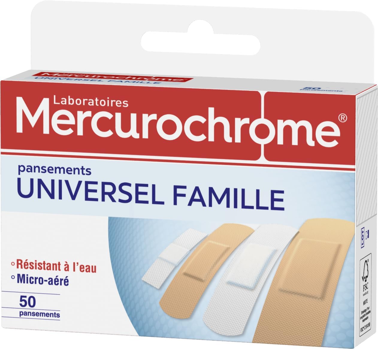Pansements Universel Famille Mercurochrome