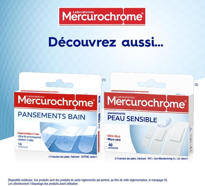 Vue 5 de Pansements Universel Famille Mercurochrome