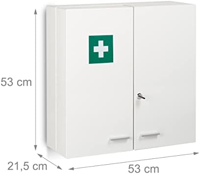 Vue 3 de Relaxdays Armoire Pharmacie