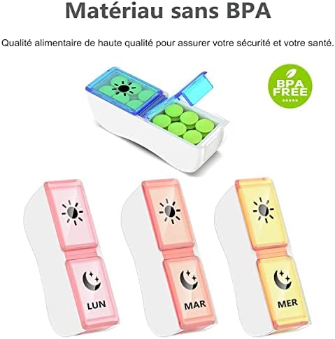 Vue 4 de Geekerchip Pilulier Semainier Francais