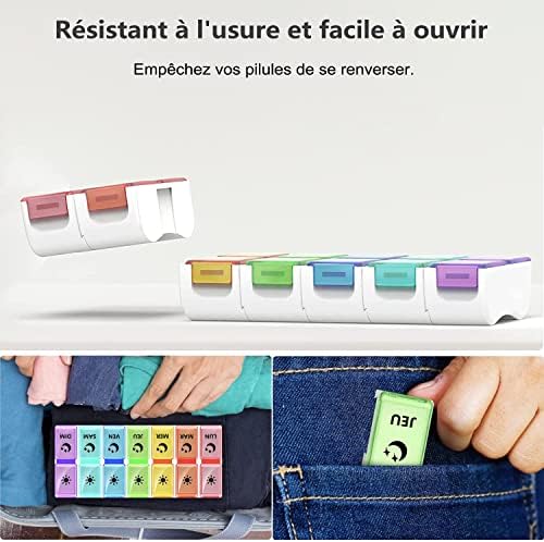 Vue 5 de Geekerchip Pilulier Semainier Francais