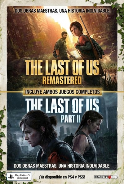 The last Of US Remaster + The last of US 2