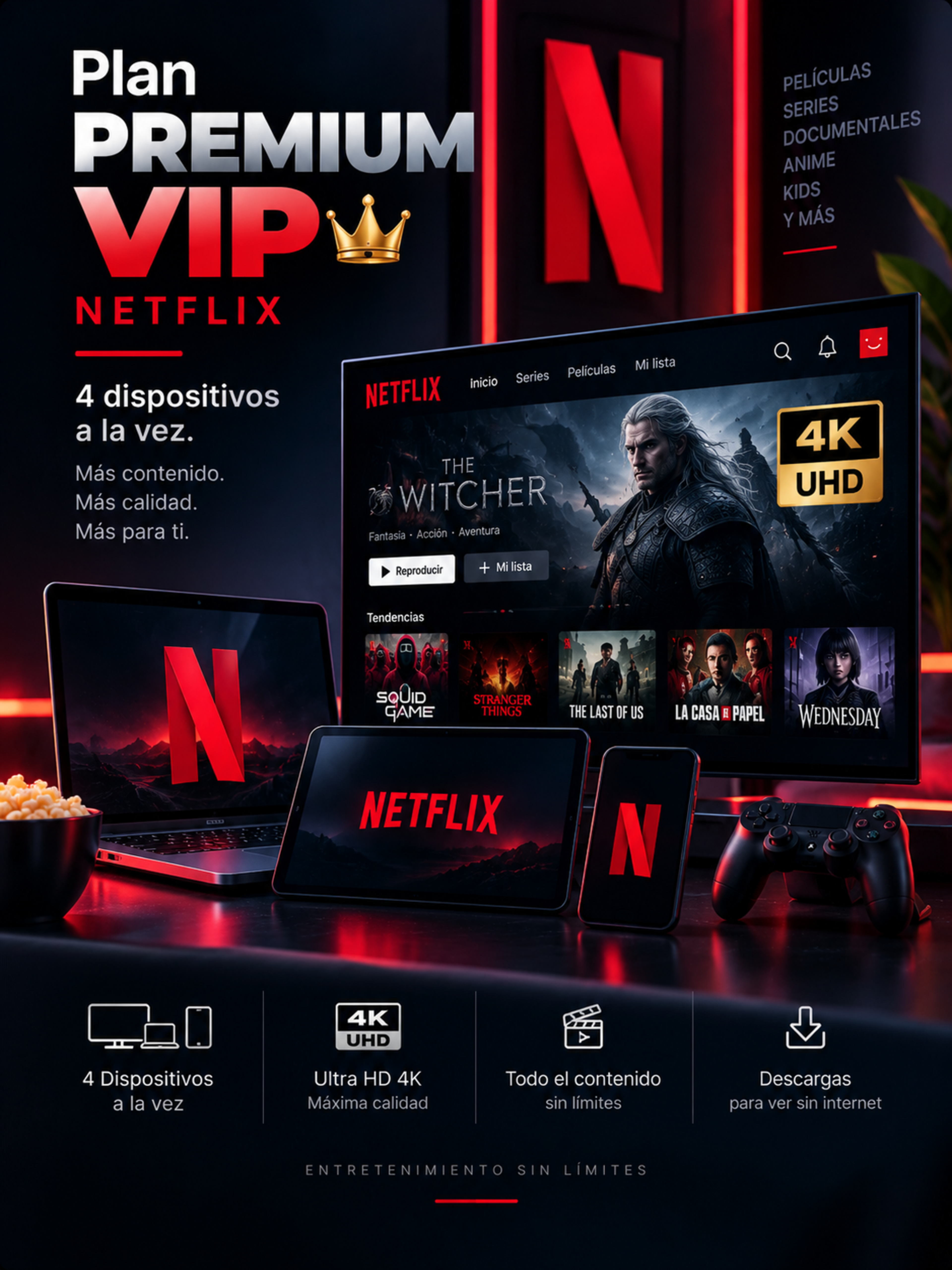 NETFLIX - PREMIUM VIP
