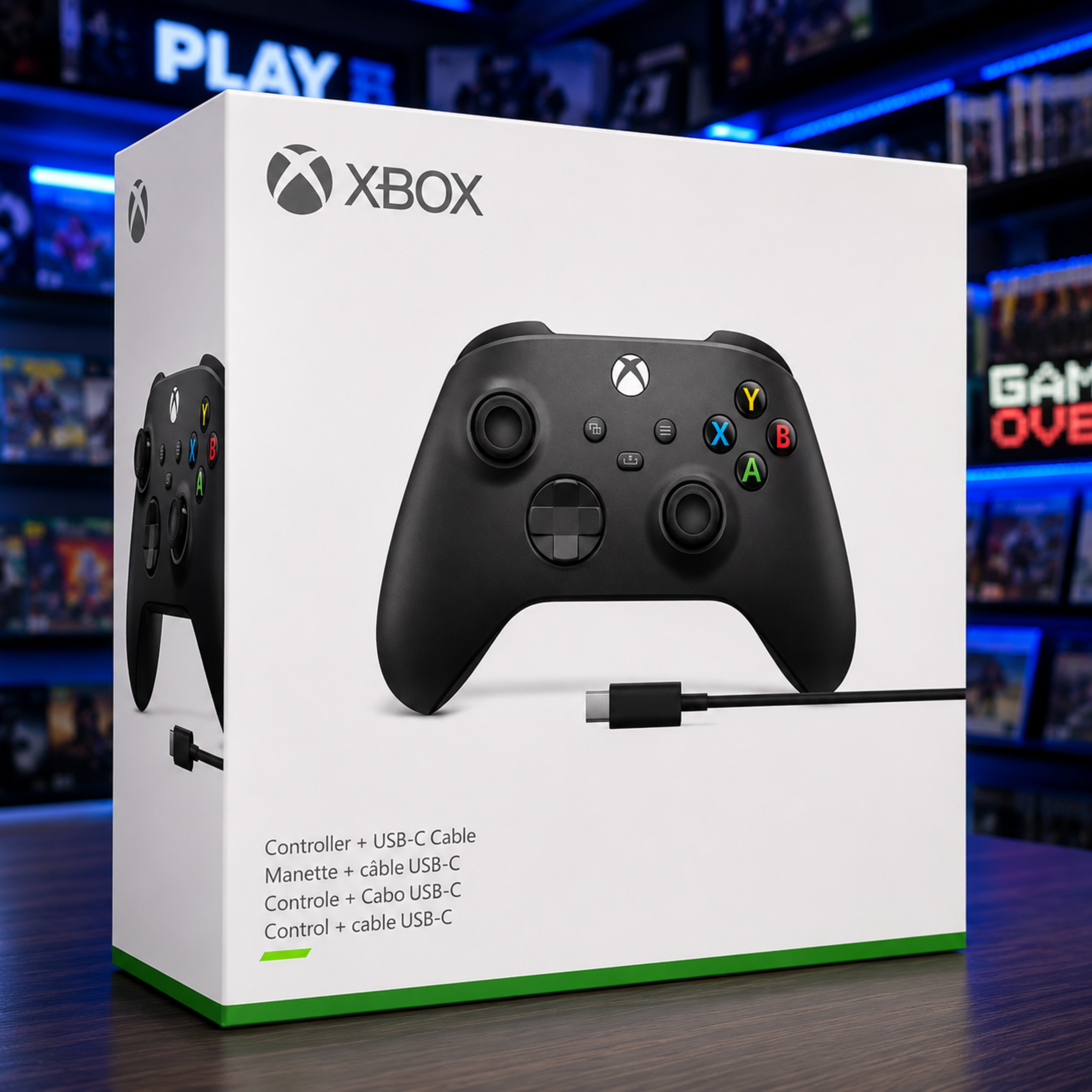 Control inalámbrico XBOX + cable USB-C