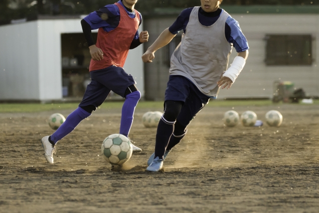 サッカー部の活動の様子