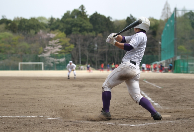 硬式野球部の活動の様子