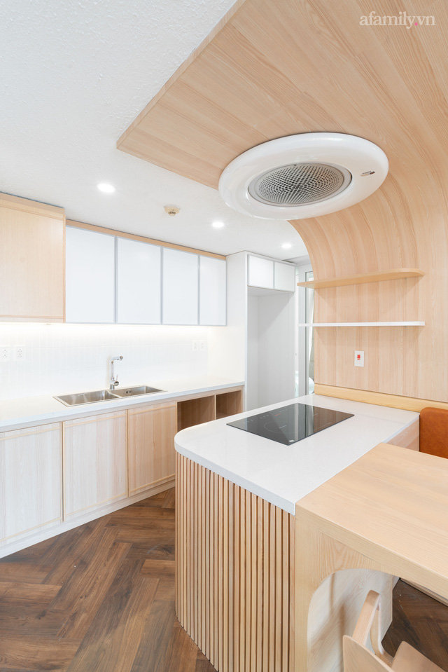 Căn hộ 92m² hiện đại ở Hà Nội với thiết kế tường bo tròn đặc biệt thu hút, gia chủ tiết lộ chi phí hết 1,5 tỷ - Ảnh 3. Căn hộ 92m² hiện đại ở Hà Nội với thiết kế tường bo tròn đặc biệt thu hút, gia chủ tiết lộ chi phí hết 1,5 tỷ - Ảnh 3.