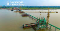 Ngắm cầu gần 10.000 tỷ xây nhanh bậc nhất Hà Nội, dự kiến hoàn thành trong chưa đầy 2 năm, kết nối đại đô thị của Vinhomes và Sun Group