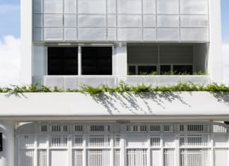 Nhà phố 2 tầng độc thân: Đá rải trên kính – Bí quyết đẹp mê hồn. Nhà phố 2 tầng cho người độc thân đẹp mê hồn nhờ cách rải đá lên kính