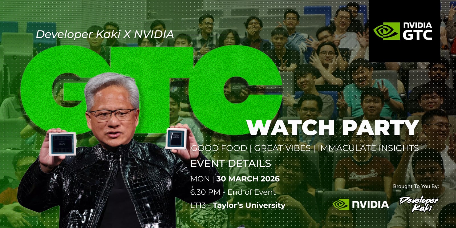 Developer Kaki x NVIDIA GTC Watch Party 2026