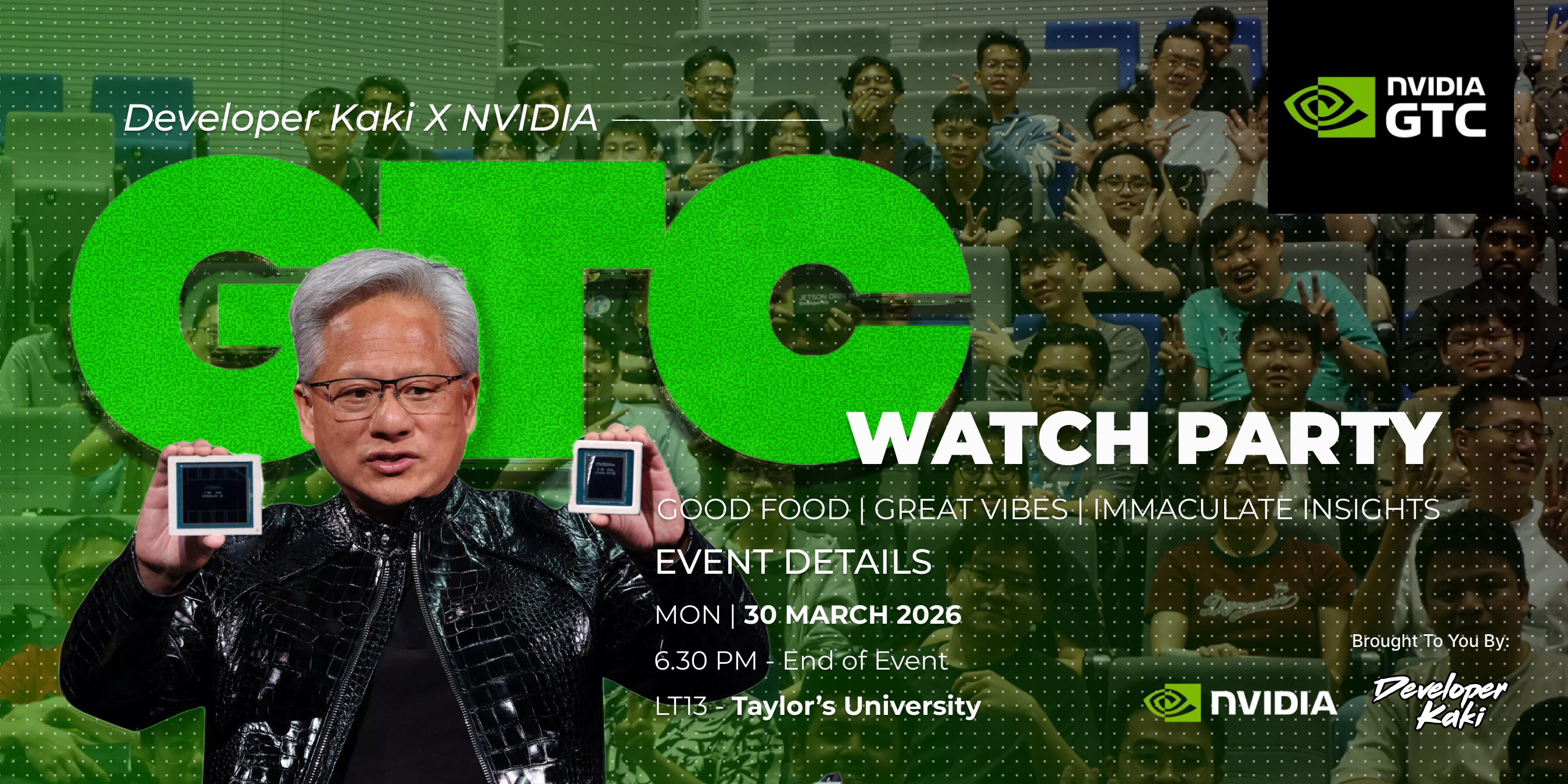 Developer Kaki x NVIDIA GTC Watch Party 2026