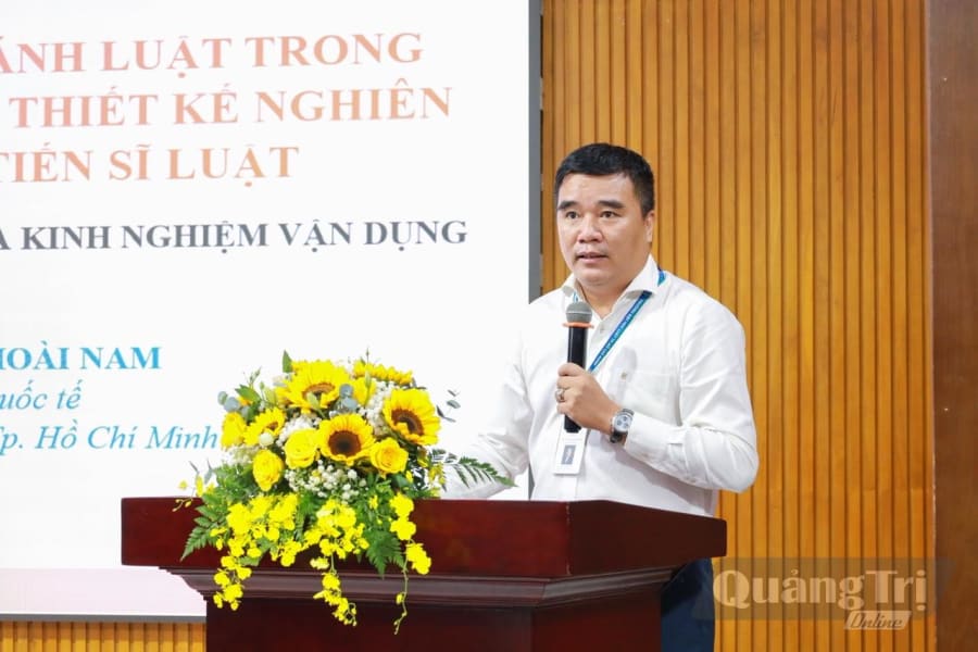 PGS.TS Phan Hoài Nam - Phó Trưởng Khoa Luật Quốc tế, Trường ĐH Luật TP. Hồ Chí Minh
