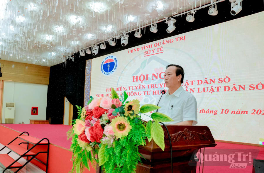 Ông Đỗ Văn Hùng, Phó Giám đốc Sở Y tế tỉnh Quảng Trị chủ trì, chỉ đạo
Hội nghị phổ biến chính sách, pháp luật về công tác dân số năm 2026
