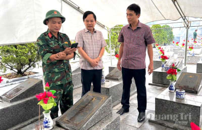 Minh Hóa: Tổ chức lấy mẫu sinh phẩm 201 hài cốt liệt sĩ chưa có thông tin