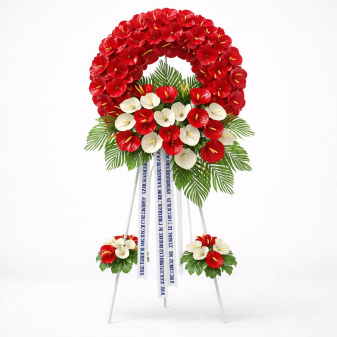 Crimson Honor Wreath - Image 1
