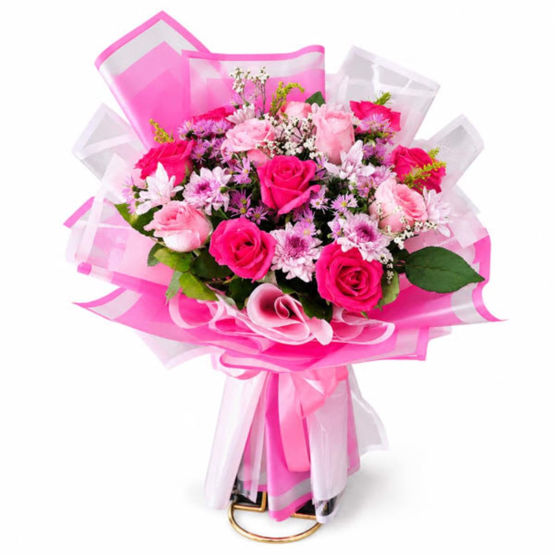 Pink Romance Bouquet - Image 1