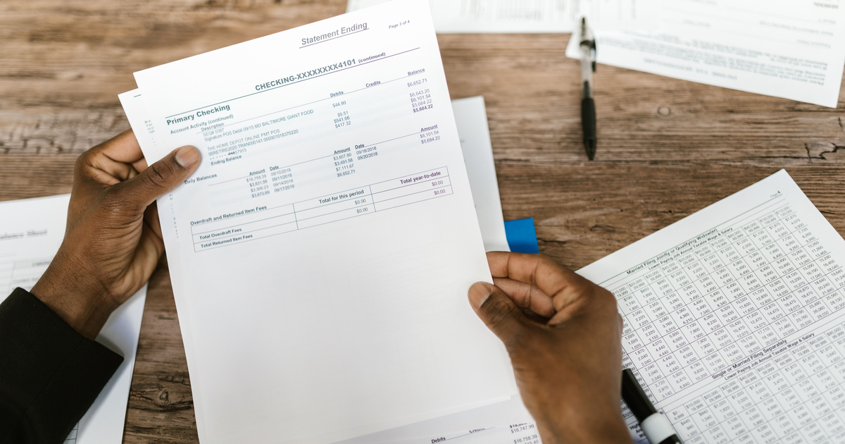 Business bank statements prepared for a Canadian loan application