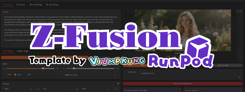 เจนภาพด้วยโมเดล Z-Image ง่าย ๆ ผ่าน Z-Fusion