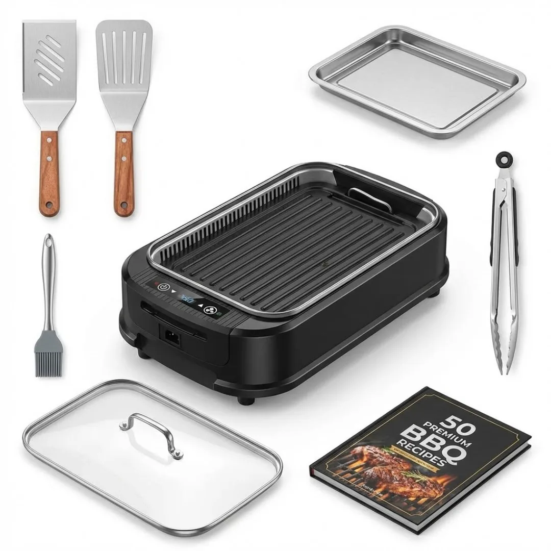 Elektromos grill minden tartozékkal