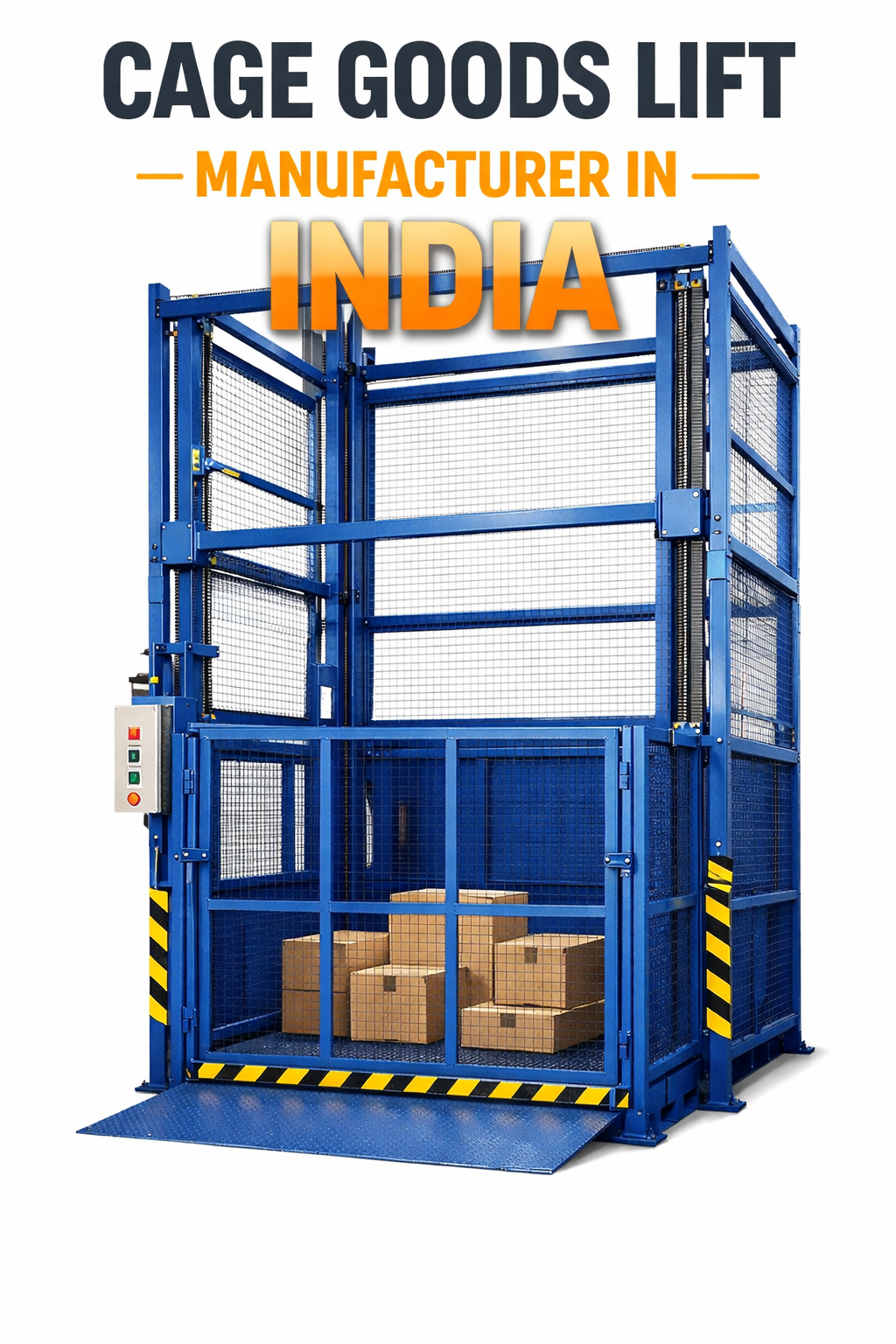 Double Mast Hydraulic Goods Lift Manufacturers In India