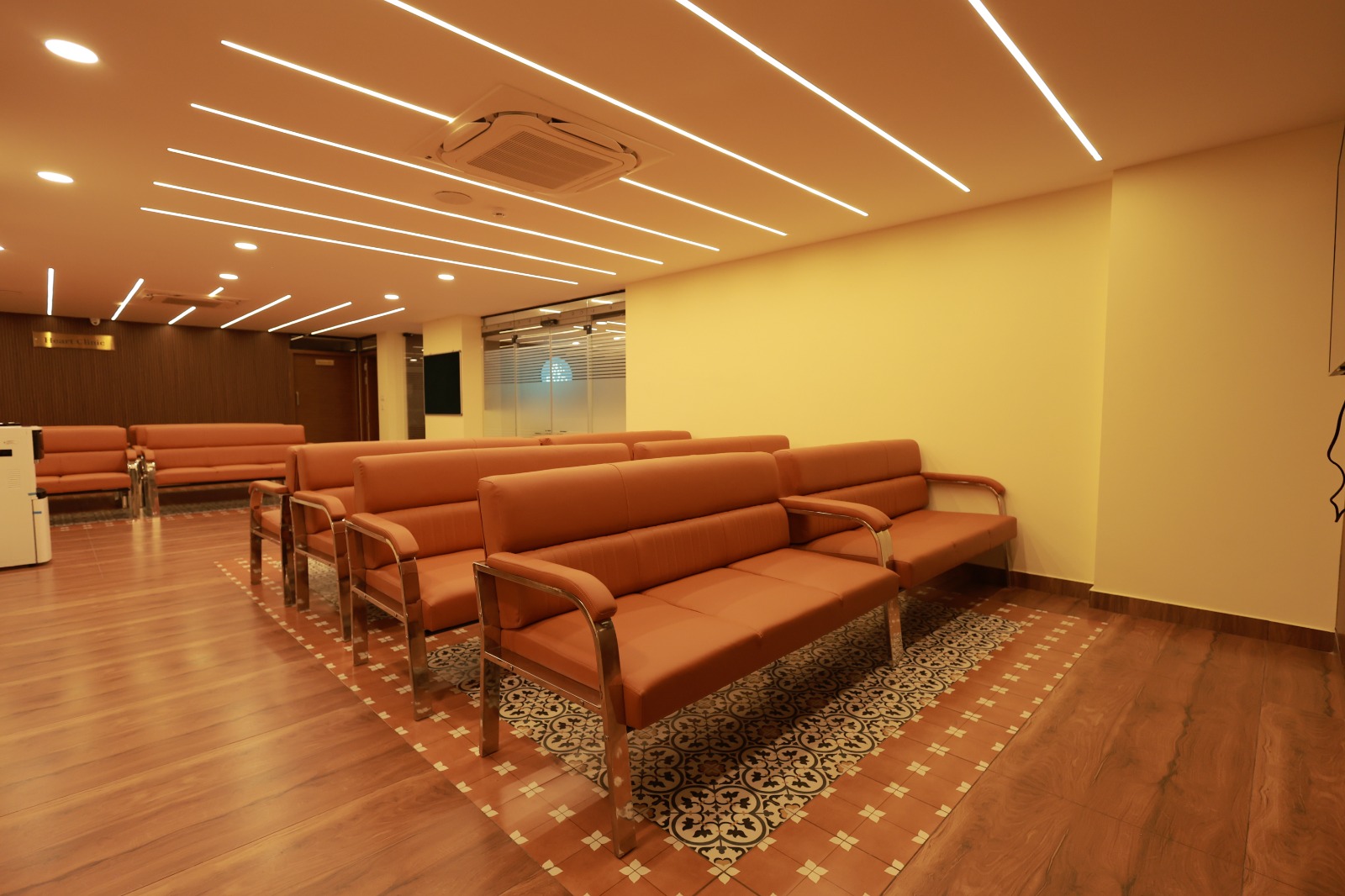 Patient waiting area at RVR Super Speciality Centre Mangalore