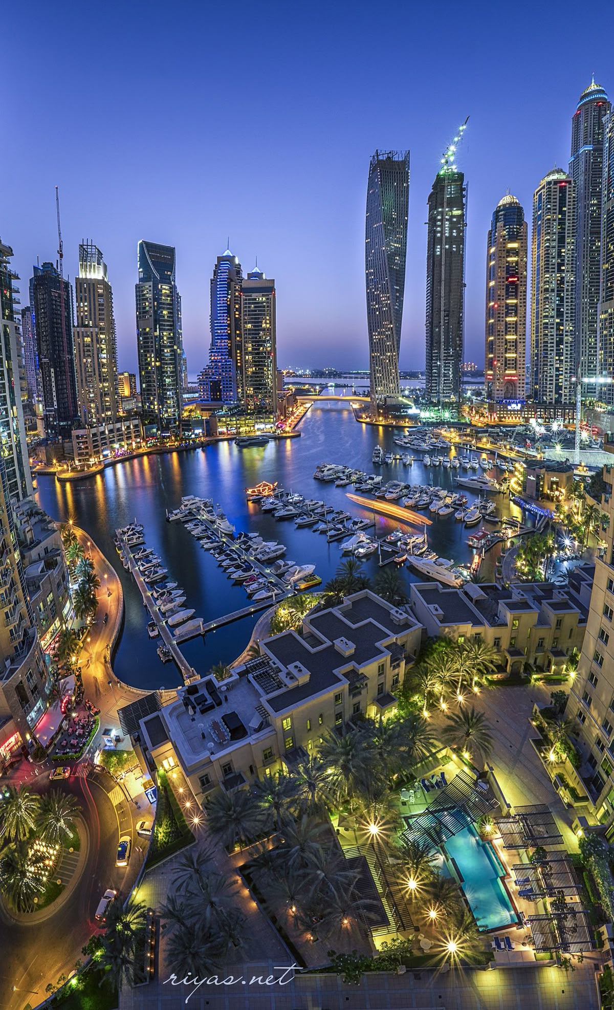 Modern Dubai by night: Marina, Museum of the Future and Burj Khalifa 5