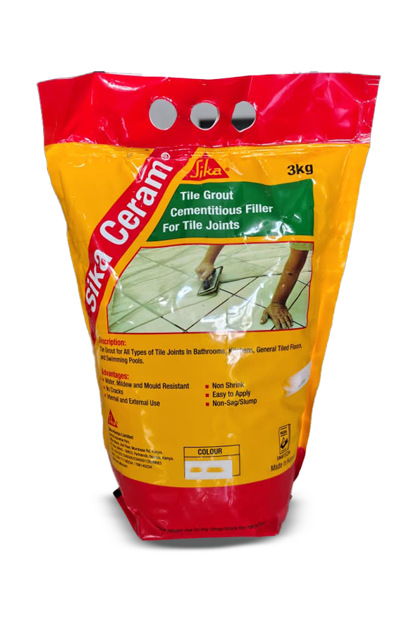 Sika Tile Grout - 3 KG Grey Sika Ceram 650
