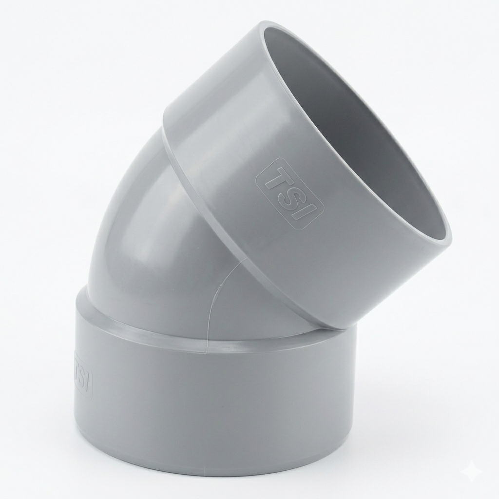 PVC 4'' Elbow 45 Deg