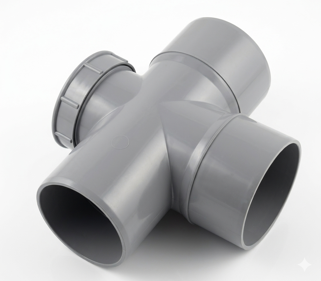 PVC 4'' Tee Rubber Door 4"