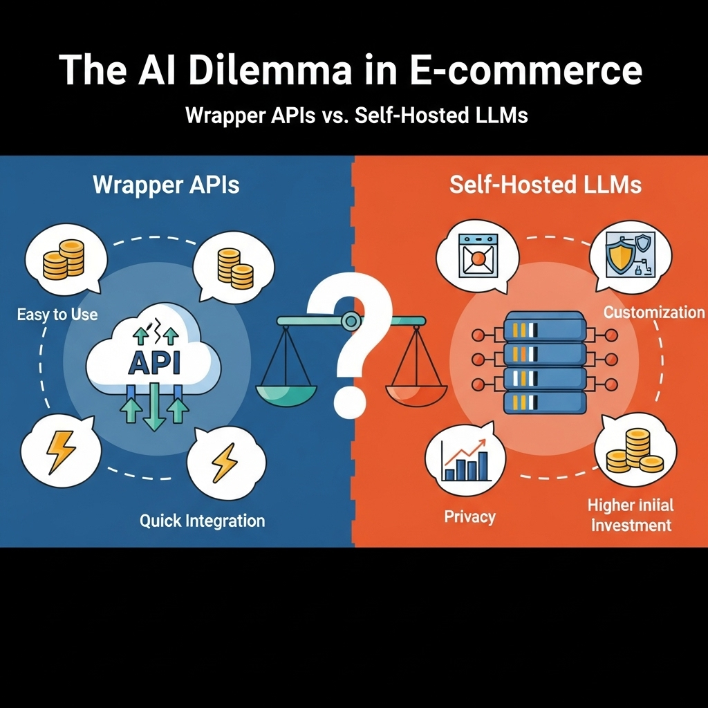 The AI Dilemma in E-commerce: Wrapper APIs vs. Self-Hosted LLMs