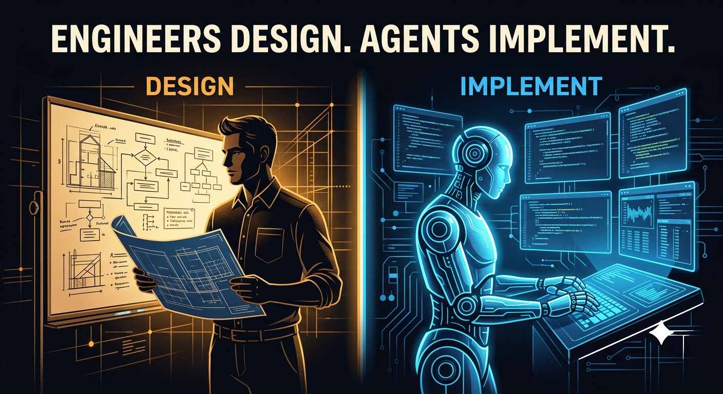 Engineers Design. Agents Implement.