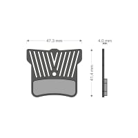BRENTA Pastiglie Lightech per Impianto XTR/QUADIEN SHIMANO/TRP/TEKTRO