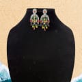 Bold and Eye-Catching Earrings with Multi-Color Stones 2