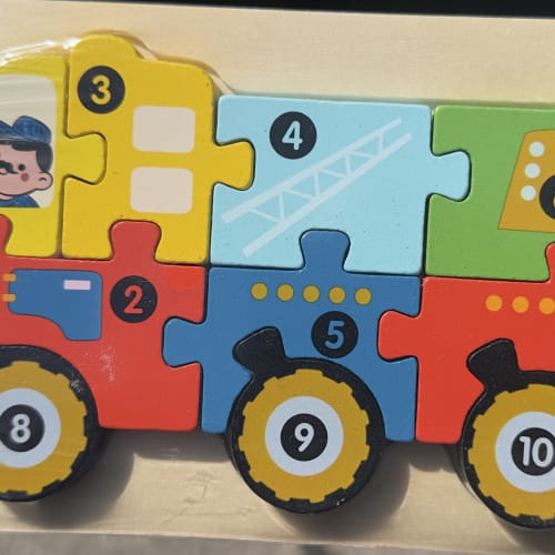 Wooden Numbered Puzzles