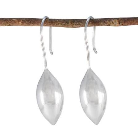 Traditional Peacock Silver Jhumki view 2