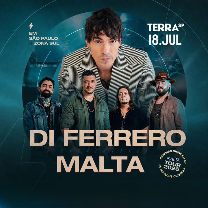 Show do Di Ferrero e Malta Tour 2026 no Terra SP