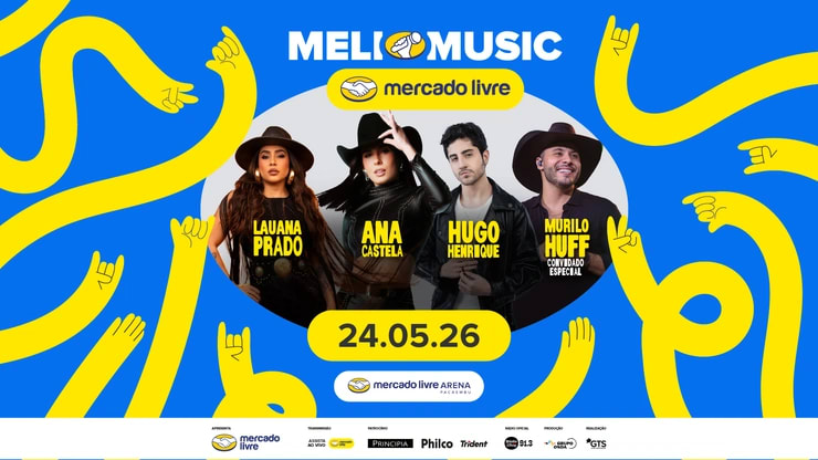 Meli Music Lauana Prado + Ana Castela + Hugo Henrique + Murilo Huff