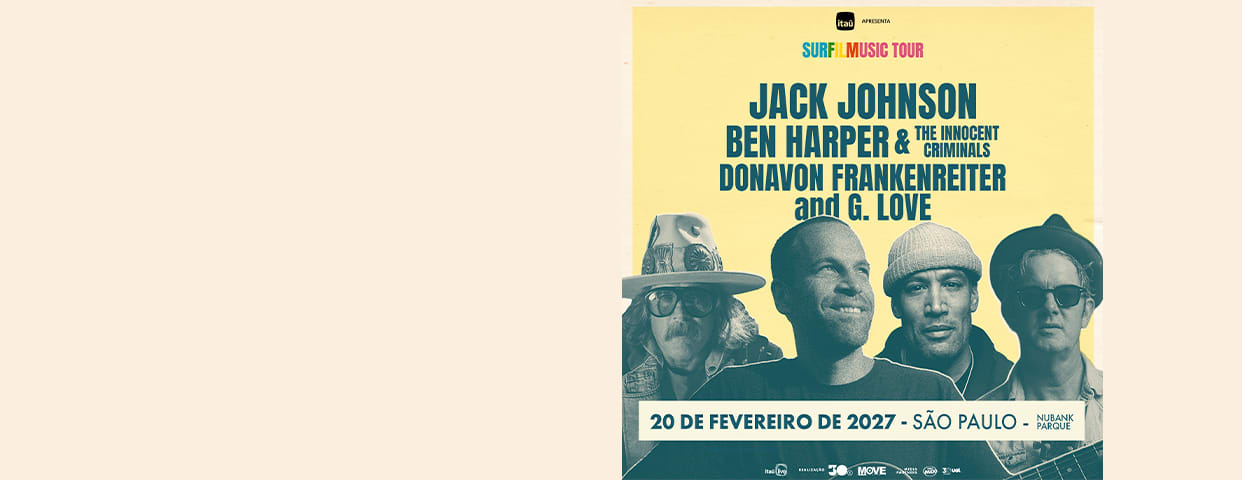 Jack Johnson - Surfilmusic Tour 2027