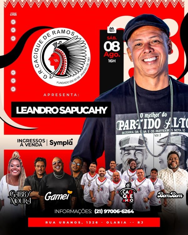 Leandro Sapucahy no Cacique de Ramos